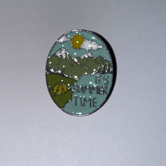 It’s Summer Time Mountains Sun Pin Brooch - Picture 1 of 1